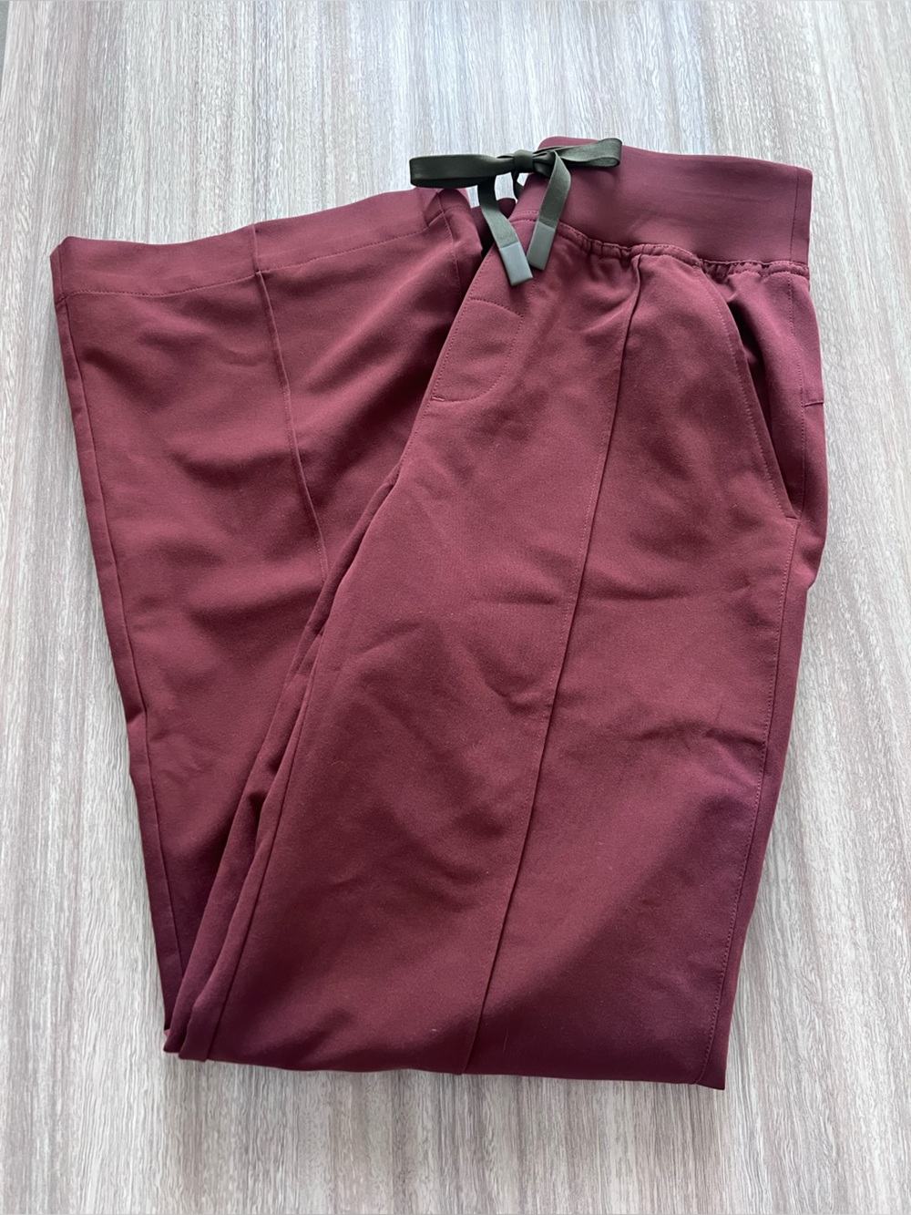 Figs Alexandria Wide Leg Scrub Pants in Walnut